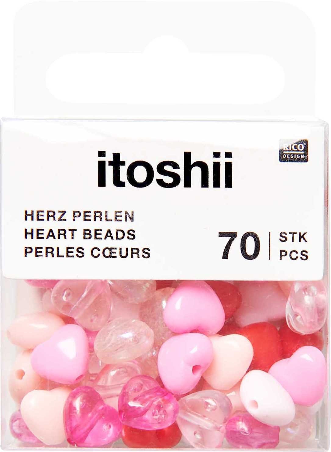 Bastelperlen itoshii Perlen Herzen