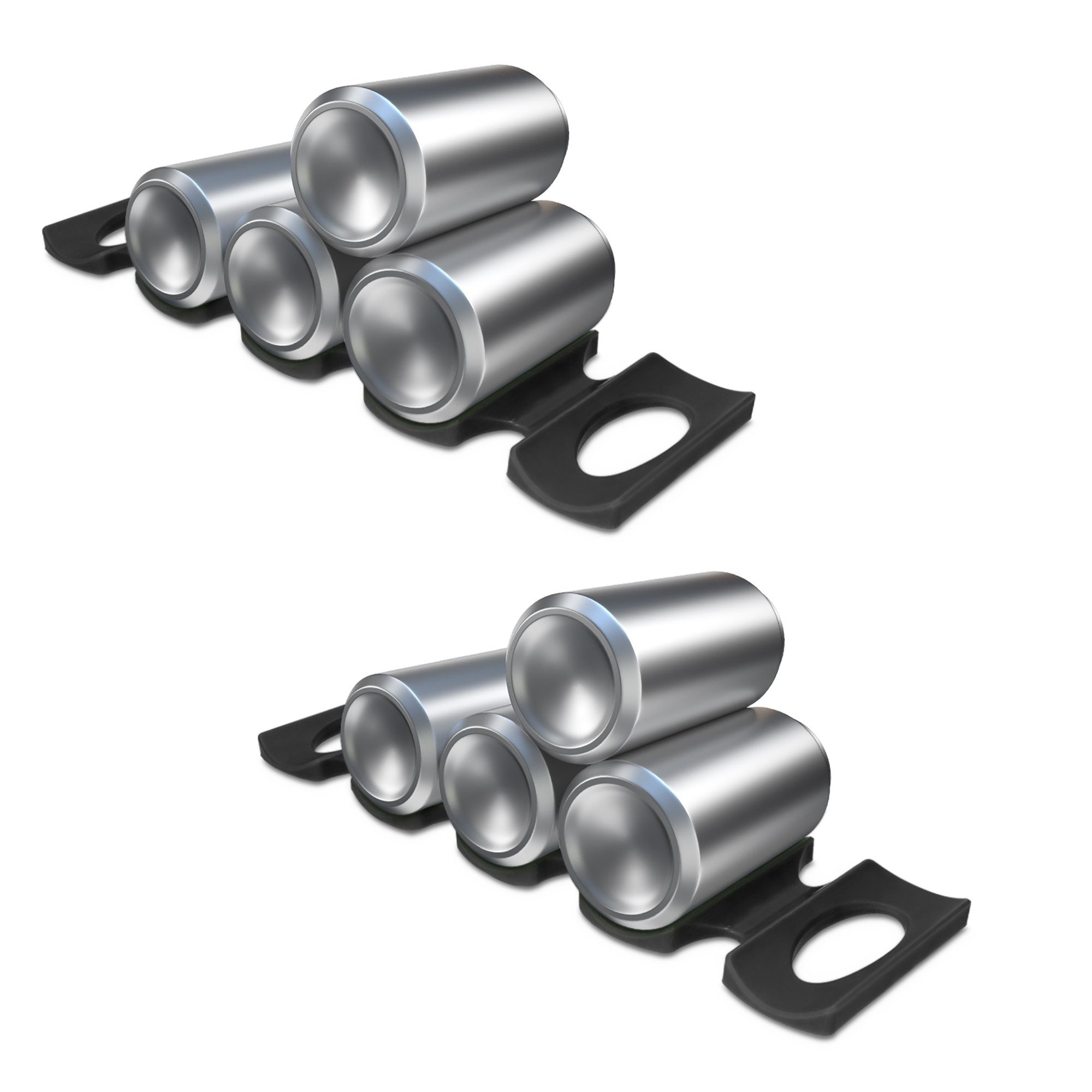 kwmobile Weinregal 2x Faltbarer Flaschenhalter Kühlschrank Schrank, 2-tlg., günstig online kaufen