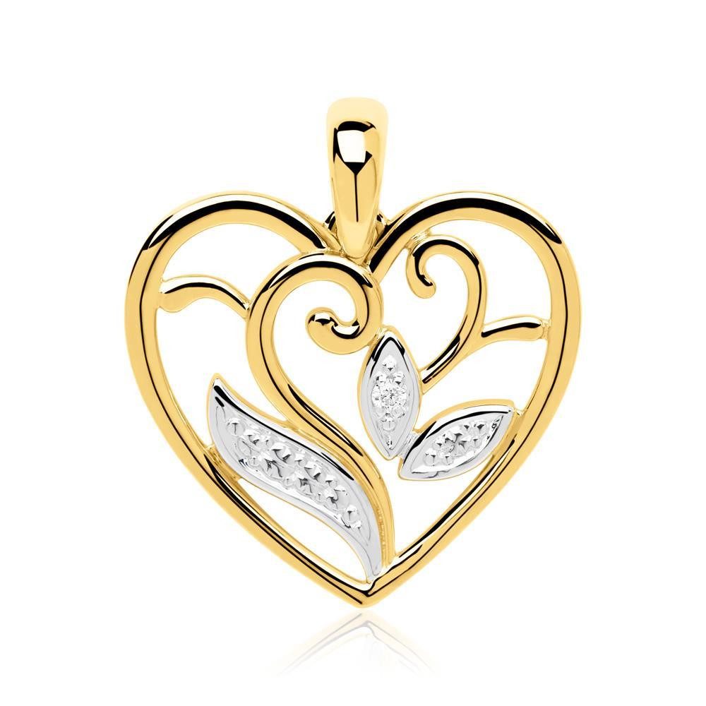 Unique Kettenanhänger Herzanhänger 14K... Unique Kettenanhänger Herzanhänger 14K...