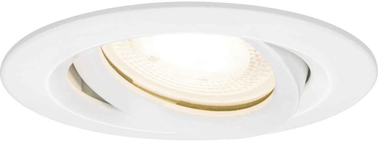 Paulmann Einbauleuchte Paulmann LED Einbauleuchte Nova Plus weiß 9,3 cm, Ohne Leuchtmittel, Dimmbar ohne Bewegungsmelder