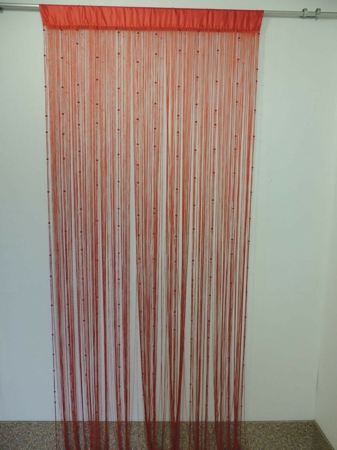 Schiebegardine Fadenvorhang mit Kunststoffperlen in verschiedenen Farben 250 x 110 cm, Fuchs Versand 24/7