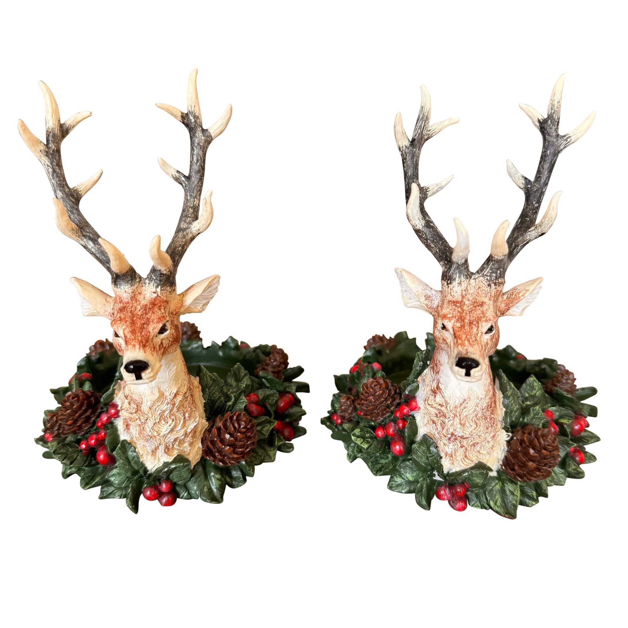 Online-Fuchs Kerzenhalter Hirsch mit Stechpalme & günstig online kaufen