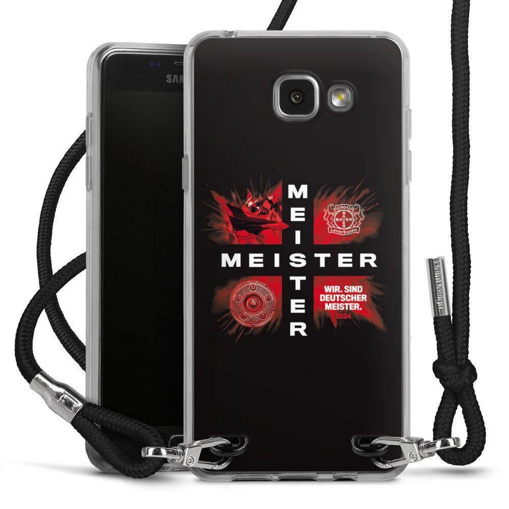 DeinDesign Handyhülle Bayer 04 Leverkusen Meister Offizielles Lizenzprodukt, Samsung Galaxy A5 (2016) Handykette Hülle mit Band Case zum Umhängen