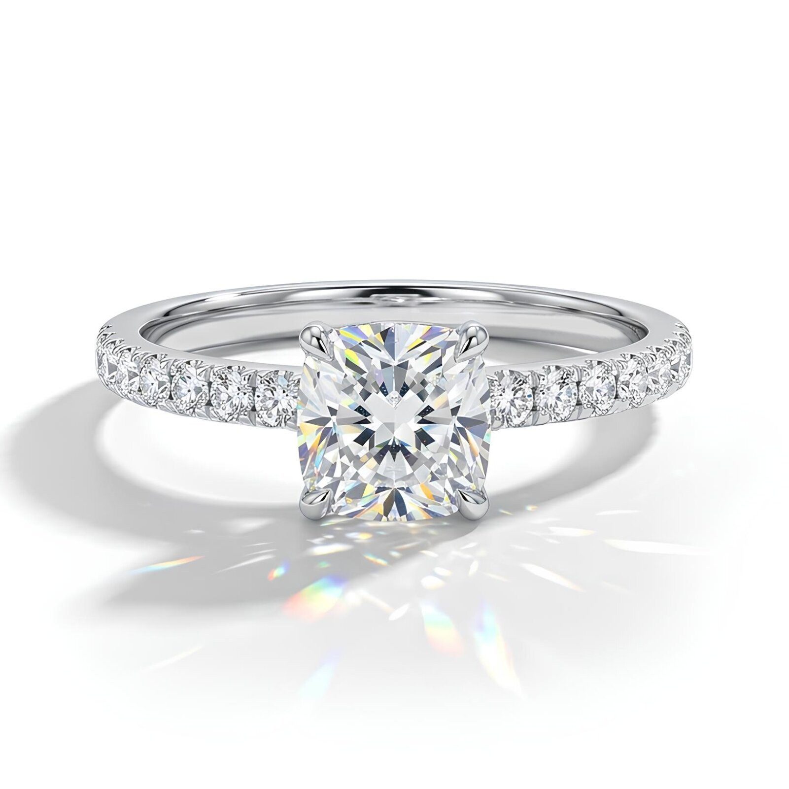 Meeye Diamantring ring damen, 1ct D VS1 ring damen gold,statement ring,wedding ring, Mit IGi-Zertifikat, mit Gravurmöglichkeit, liebes geschenk für sie