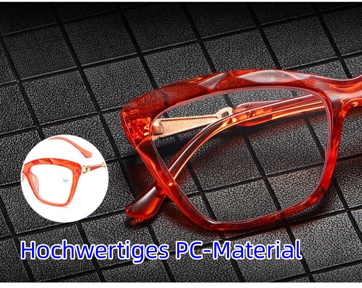 PACIEA Lesebrille Damen Cat Eye Anti Blaulicht Computer Gaming Schutz