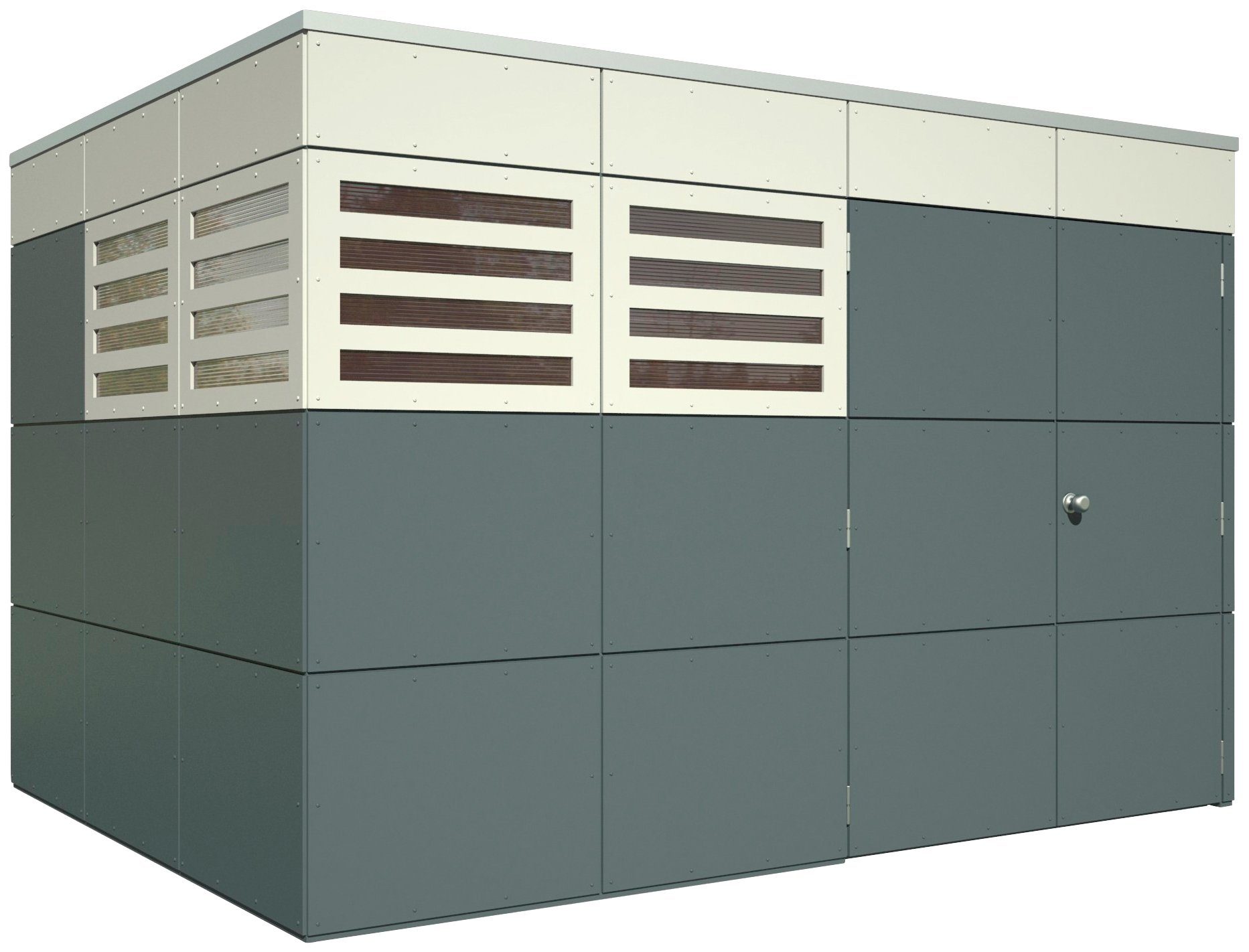 Skanholz Gartenhaus CrossCube Perth 4, BxT: 337x253 cm
