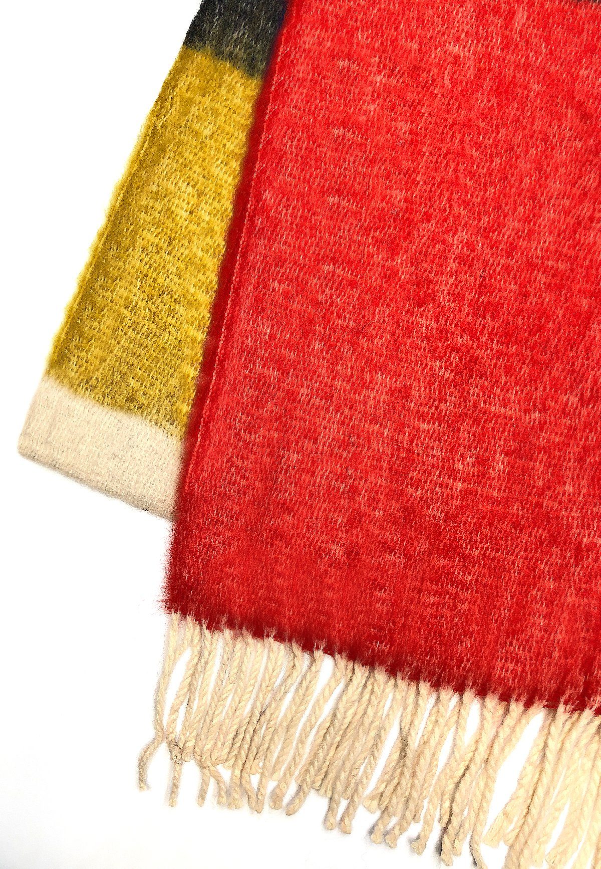 Modeschal Muster, Deckenschal Mode Schal enflame 5090 (1-St), Vintage Rot in Weicher XXL