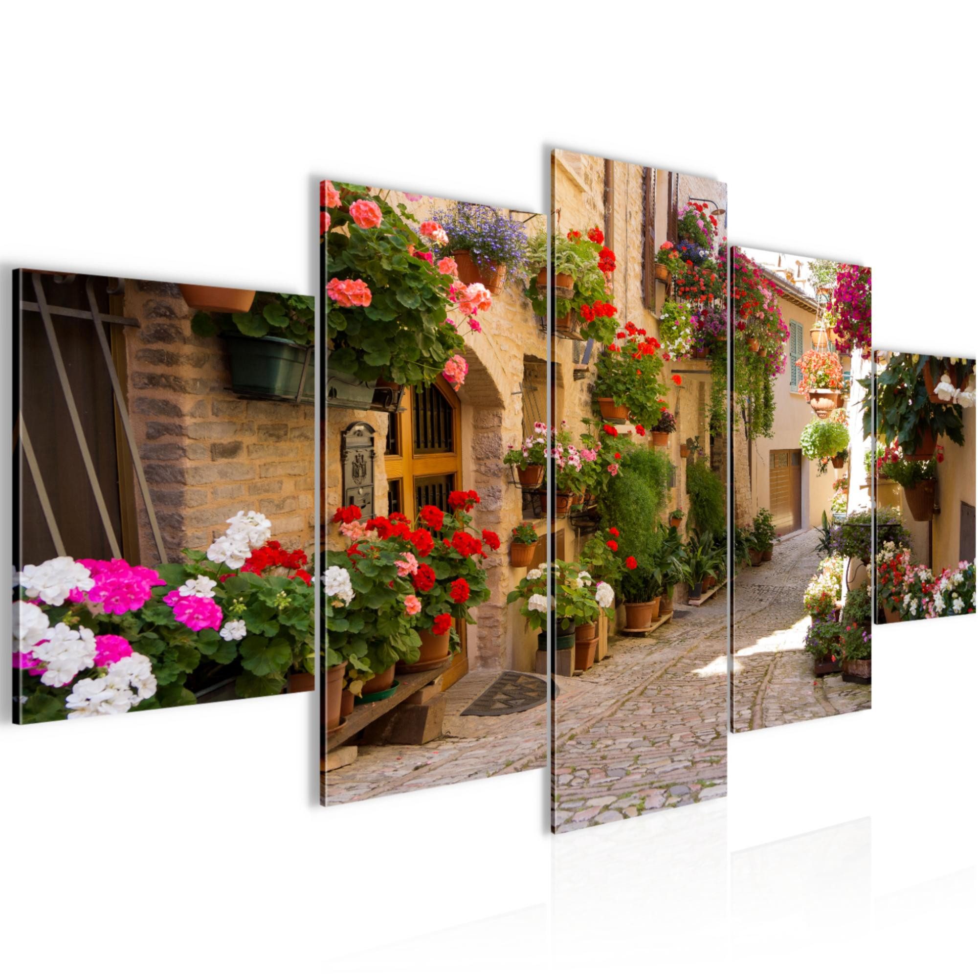 Runa Art Wandbild Bilder Mediterran Italien Wanddekoration Design Braun 024751a, 200L x 100B cm