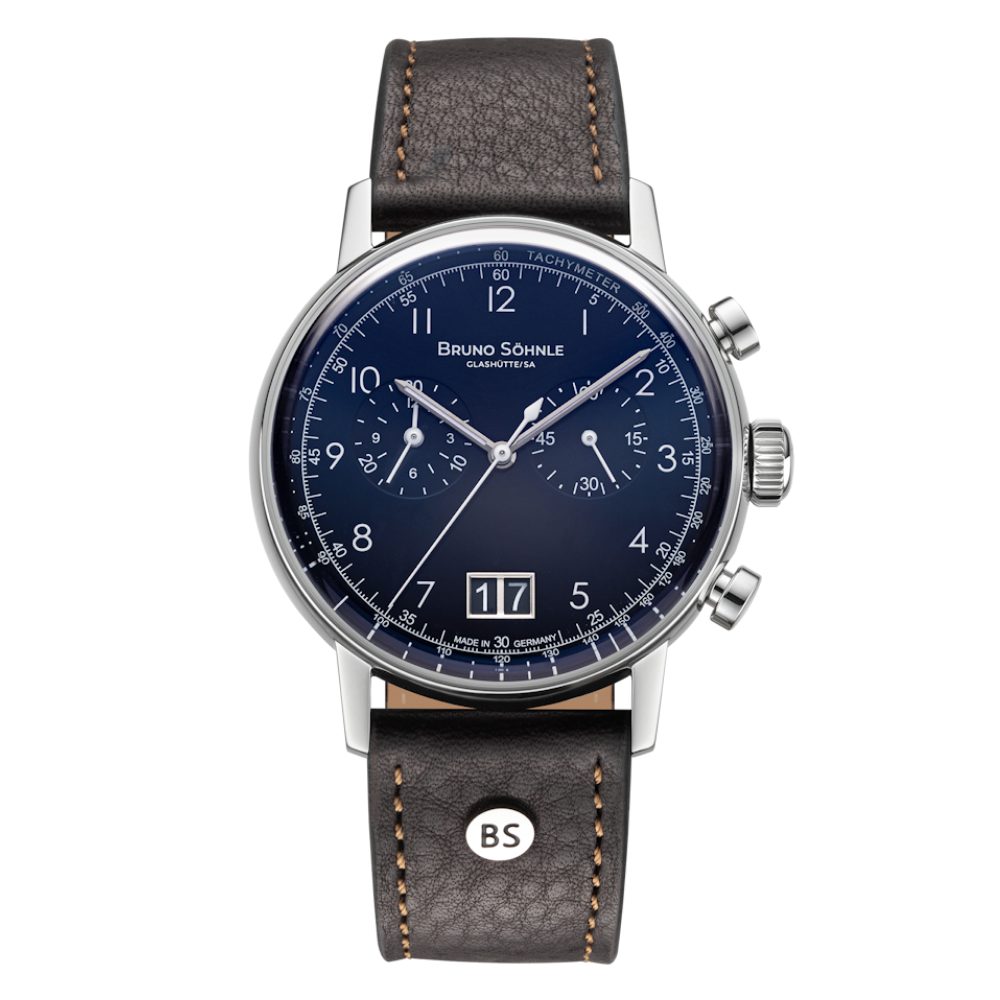 BRUNO SÖHNLE Luxusuhr 17-13237-331, Herren, Saphirglas, Chronograph, Blau