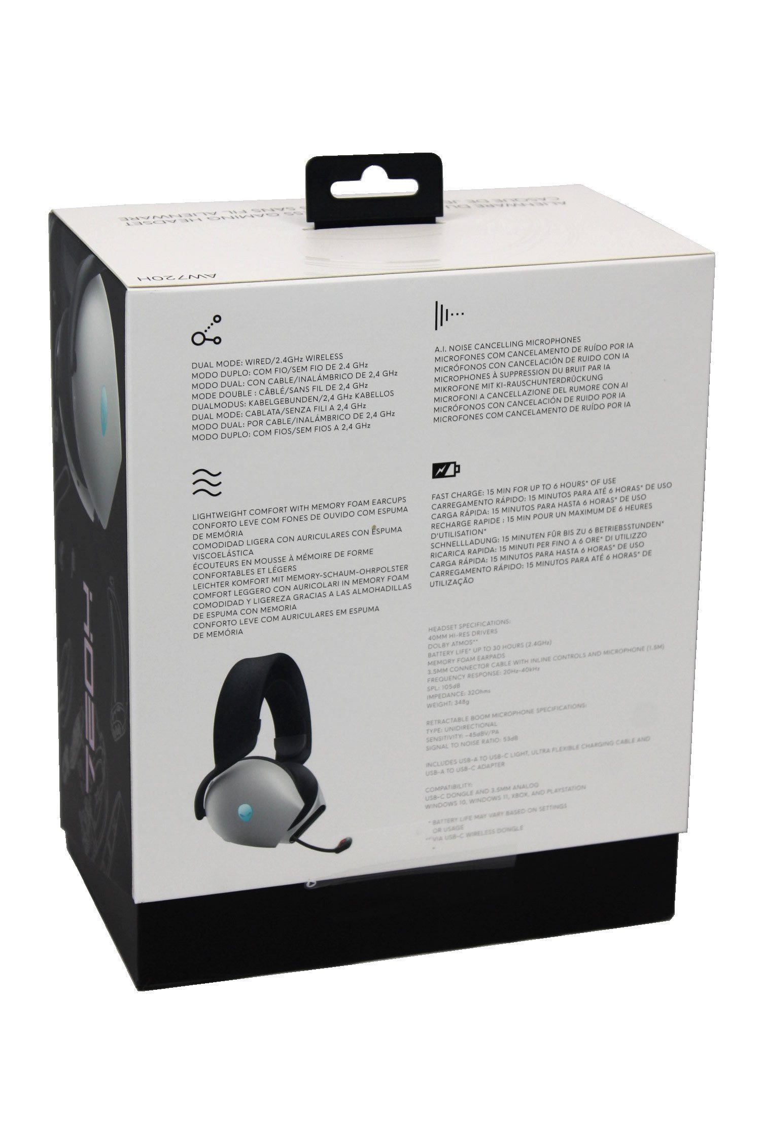 Dell Alienware AW720H - Wireless Gaming Headset wireless Kopfhörer