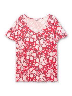 sheego by Joe Browns T-Shirt Große Größen mit Blumendruck und V-Ausschnitt