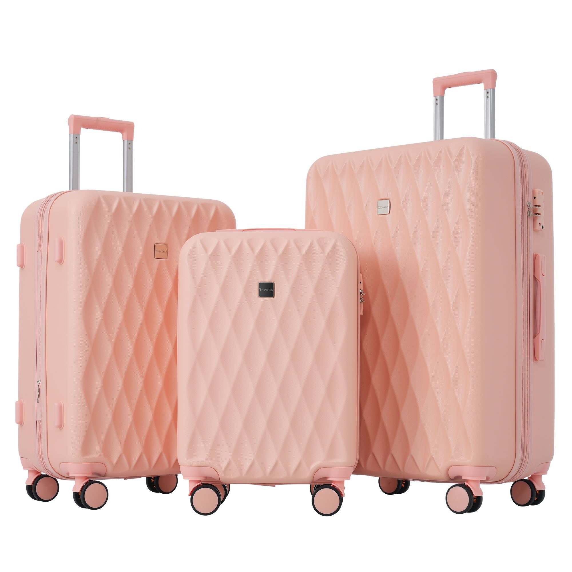 OKWISH Kofferset Reisekoffer Trolleyset, 4 Rollen, (Hartschalentrolley Set günstig online kaufen