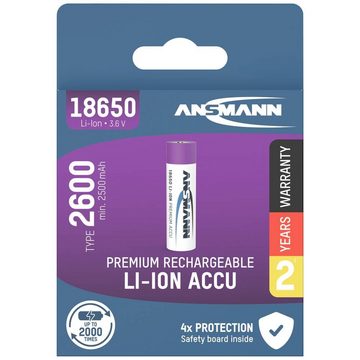 ANSMANN AG Li-Ion Akku 18650 2600 mAh Akku