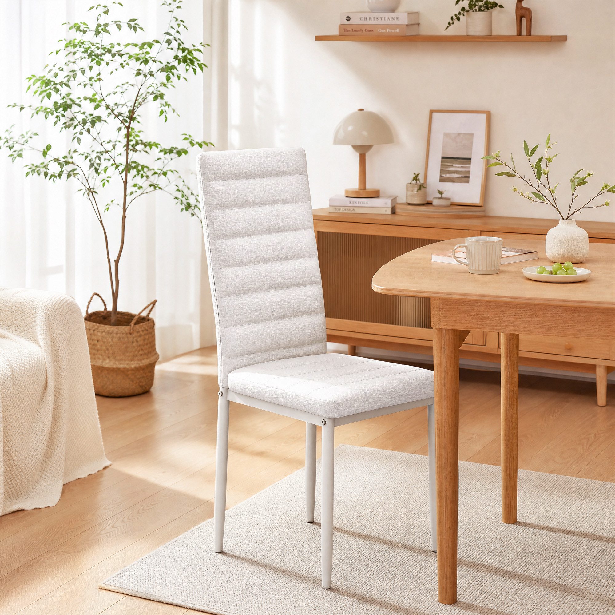 Blishom Esszimmerstuhl Esszimmerstühle 4er-Set, Küchenstuhl mit Gepolstert, 41x50x97 cm (4 St) – Bild 4 von 5