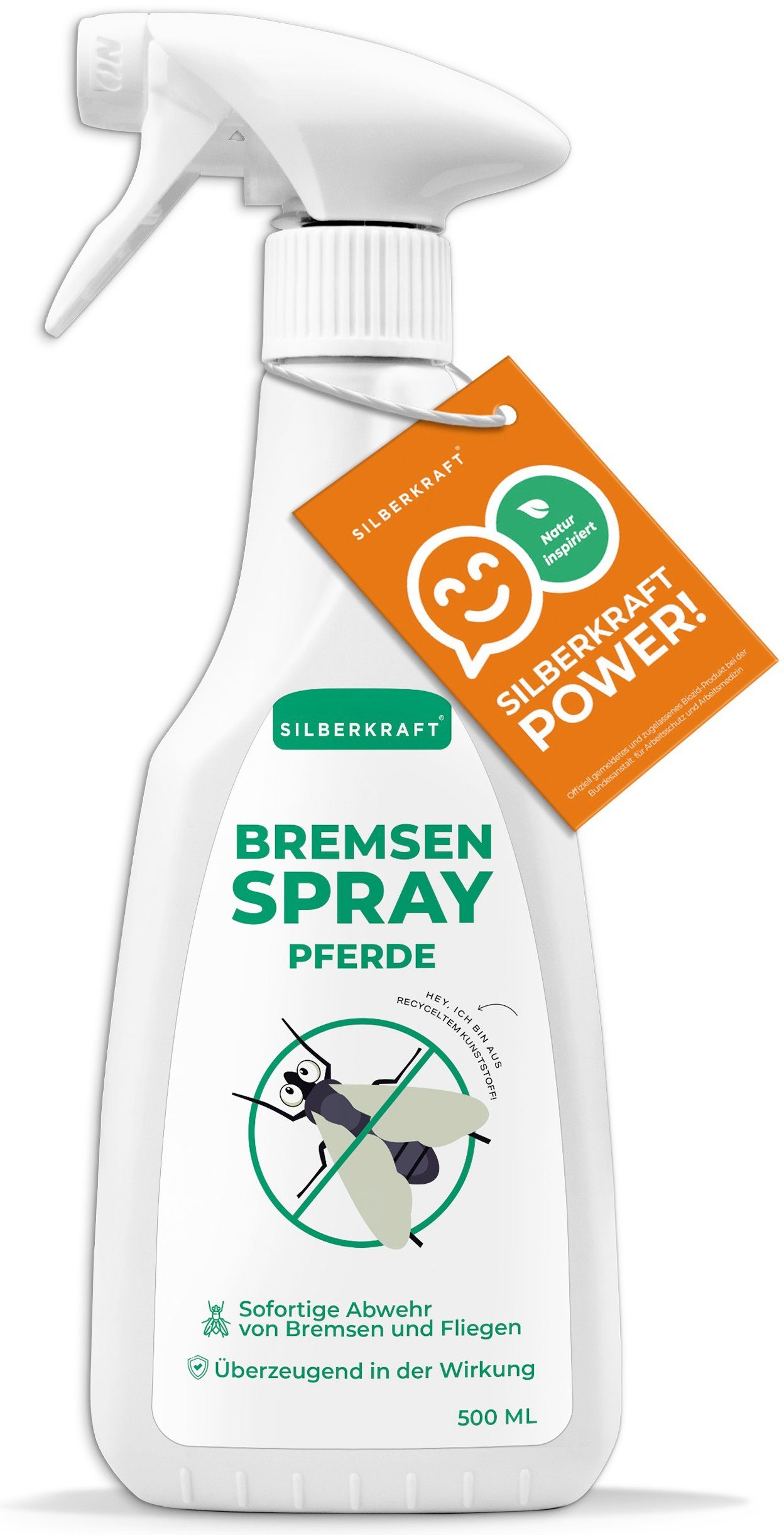 Insektenspray 500 für Pferde, Bremsen-Spray 1-St. Silberkraft ml,