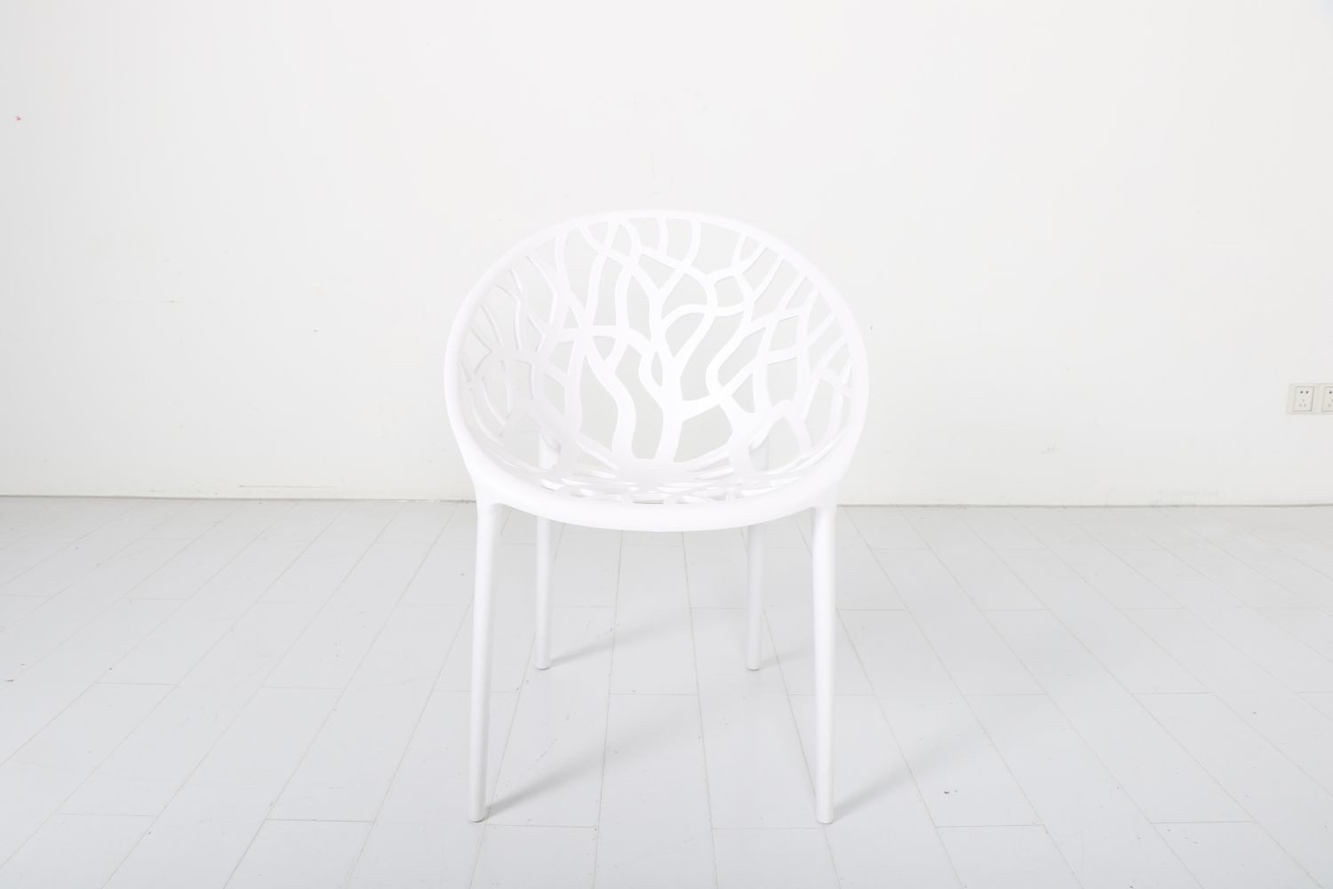 BURI Gartenstuhl Design Gartenstuhl 80cm Stapelstuhl wetterfest Kunststoff günstig online kaufen