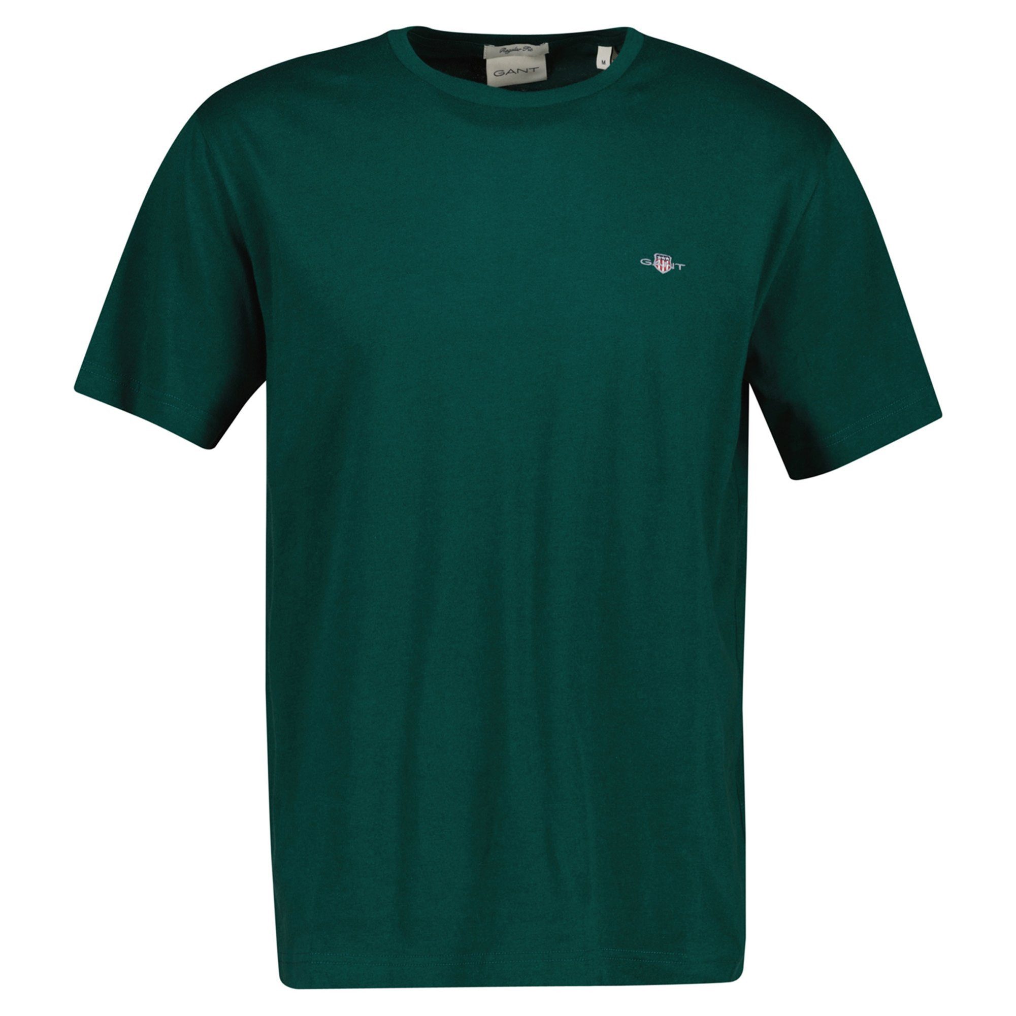 Gant T-Shirt Herren T-Shirt 1er Pack Baumwolle Reg Shield (Packung, 1er Pack)