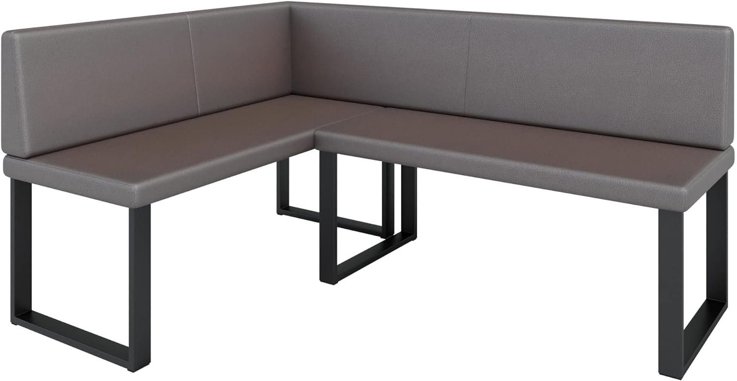 AN FURNITURE STORE Eckbank ALINA Metall, perfekt für Küche, Esszimmer, Wohnzimmer. Zwei Größen 128x168/142x196