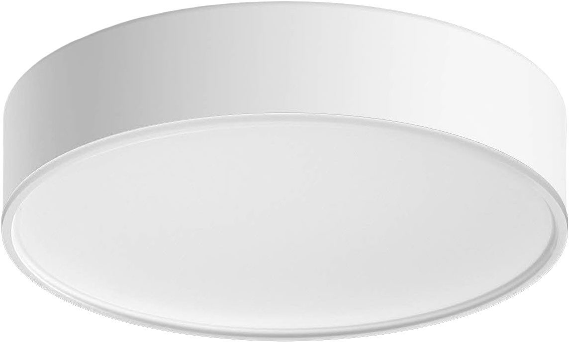 Philips Hue Smarte LED-Leuchte White Ambiance Enrave Deckenleuchte S schwarz, Abschaltautomatik, Bluetooth, CCT - über Fernbedienung, Dimmer, Dimmfunktion, Farbsteuerung, Fernbedienung, Infrarot inkl., Leuchtdauer einstellbar, Memoryfunktion, Nachtlichtfunktion, Smart Home, Timerfunktion, dimmbar über Fernbedienung, erweiterbar, mehrere Helligkeitsstufen, LED wechselbar, warmweiß - kaltweiß, inkl. Philips Hue Dimmschalter
