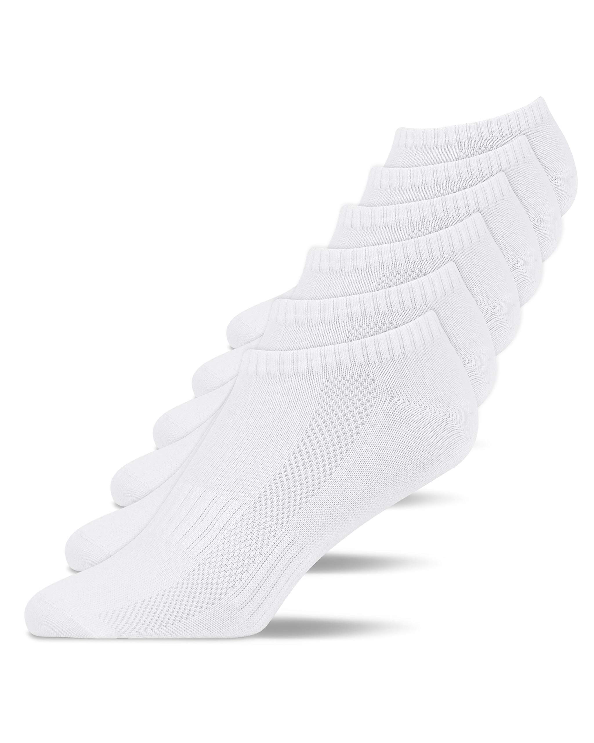 FOUORTUNATE-BEE Sportsocken 6 Paar Sportsocken Unisex Kurzsocken atmungsaktiv Größe 35–46 Unisex Kurzsocken für Sport, Alltag und Sneaker im Frühling und Sommer