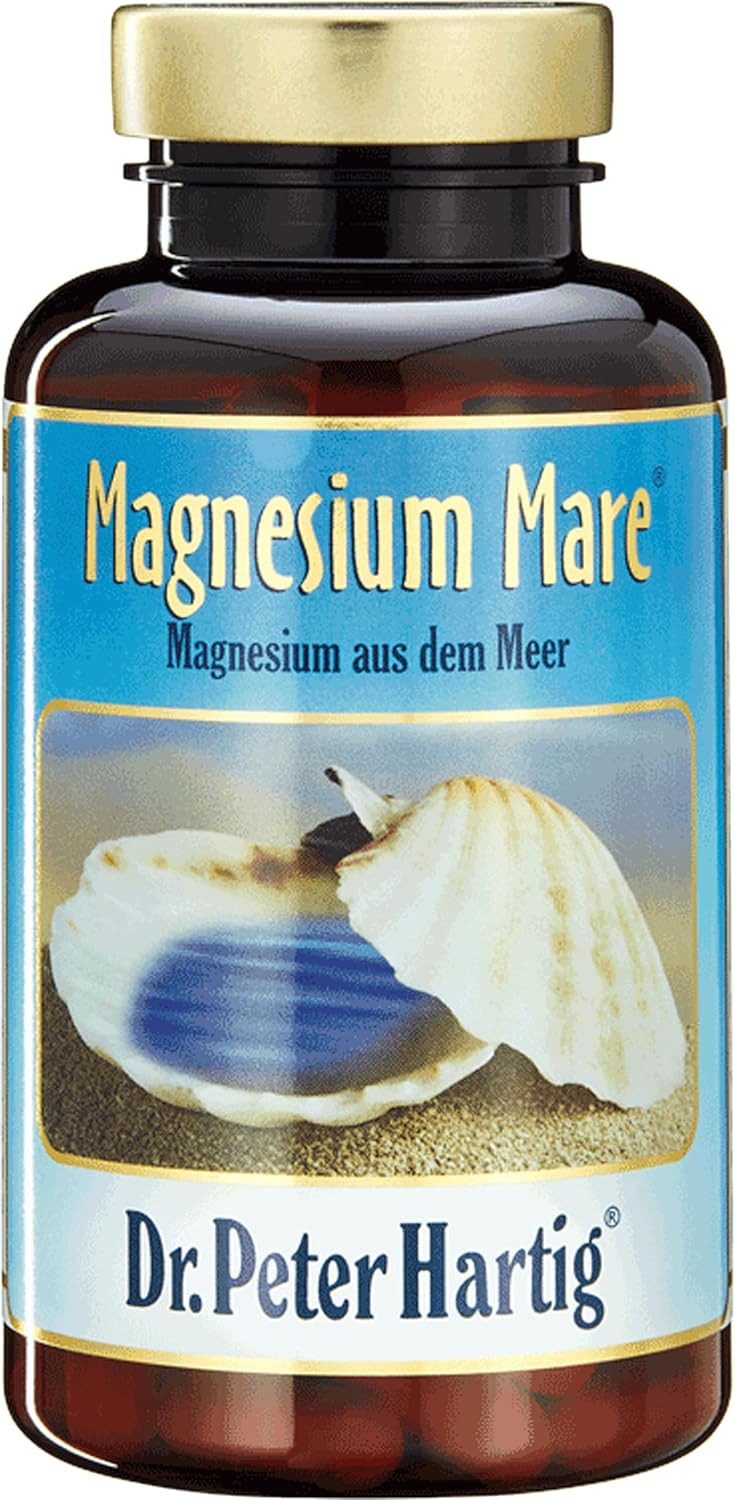 Dr. Peter Hartig Magnesium Mare, unterstützt Muskeln und Nerven, Energiestoffwechsel, Kapseln, 60 Kapseln, 60-Tages-Vorrat, à 32 g