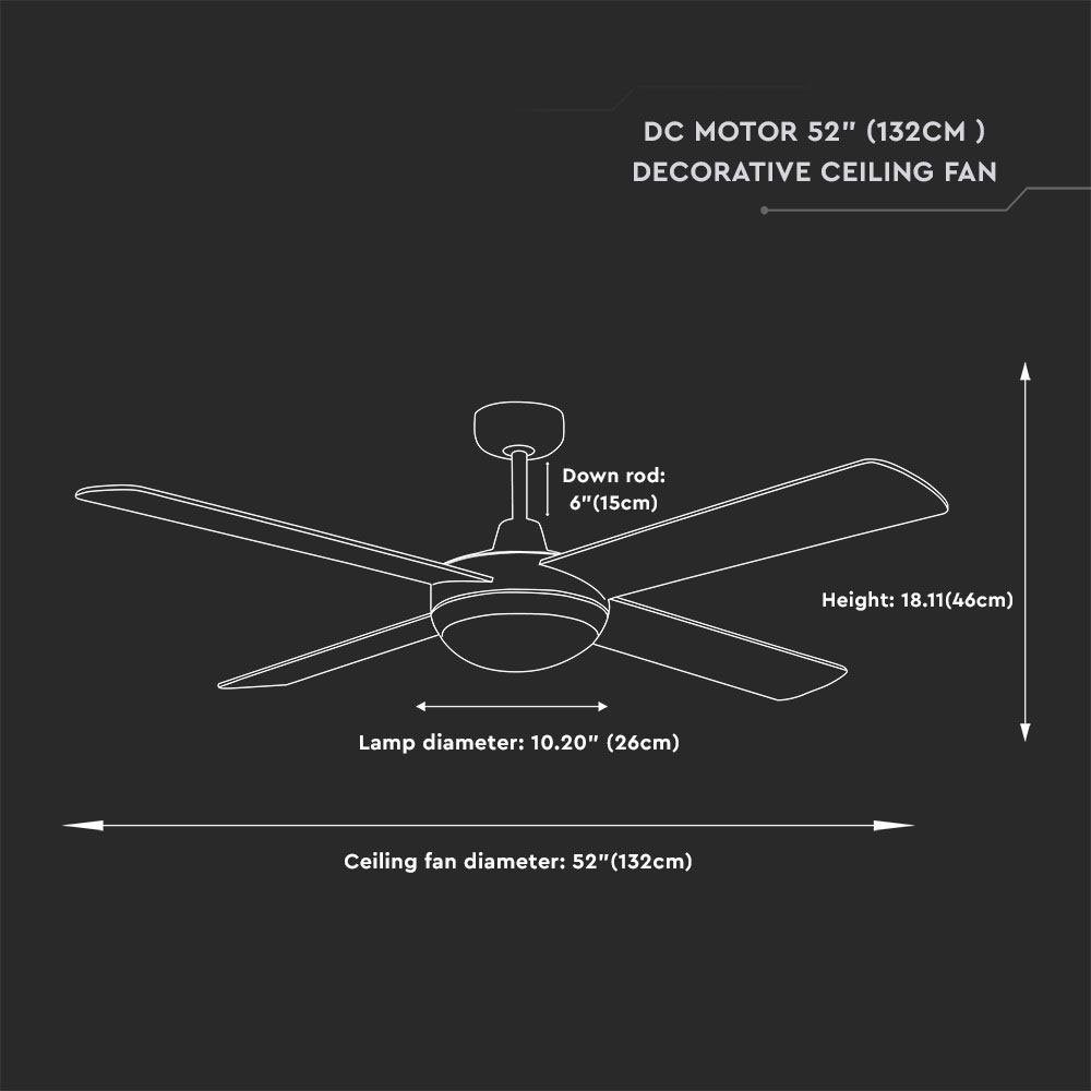 Sommer Deckenventilator Fernbedienung Deckenventilator, etc-shop Ventilator mit