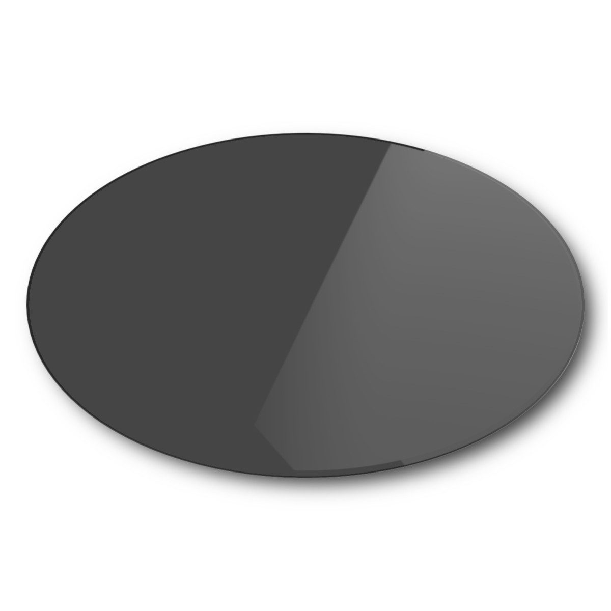HOOZ Tischplatte Glasplatte ESG Schwarz 6mm – Tischplatte Kaminschutz, viele Größen (schwarzes Glas, 1 St., ESG-Sicherheitsglas), mit hochwertigem Facettenschliff