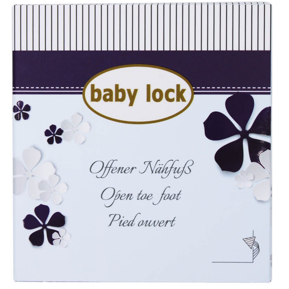 baby lock Overlock-Nähmaschine BABY LOCK offener Nähfuß mit Führungslinien Coverlock