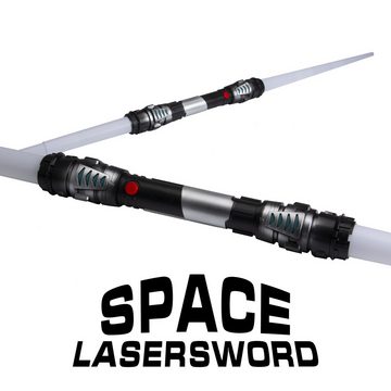 Goods+Gadgets Lichtschwert »Doppelklingen Laserschwert« (Laser Sword, 138 cm), mit Licht & Sound