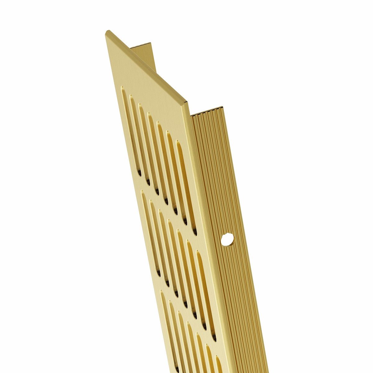 MS Beschläge Lüftungsgitter Alu Stegblech 100mm Breite Ab- Zuluftgitter Gold