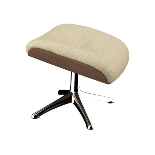 FLEXLUX Fußhocker Aarhus, für Entspannung, Ergonomischer Komfort, Klassisches Stil, Weicher Stoff oder Echtleder, Robustes Alu fuß, Gestell in Holzoptik