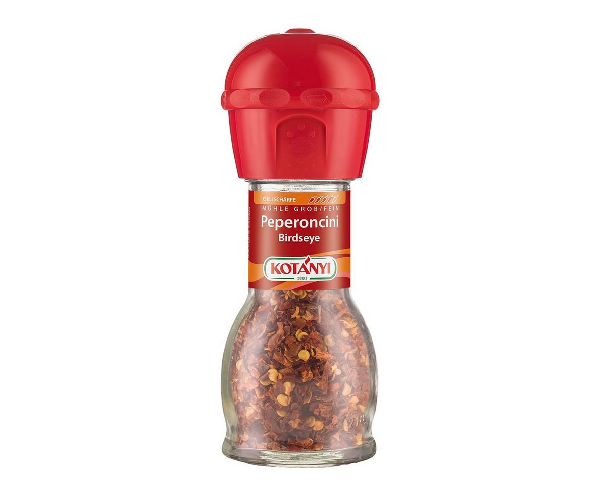KOTANYI Gewürz, Kotanyi Peperoncini Birdseye Chili Mühle grob und fein Gewürz 24g
