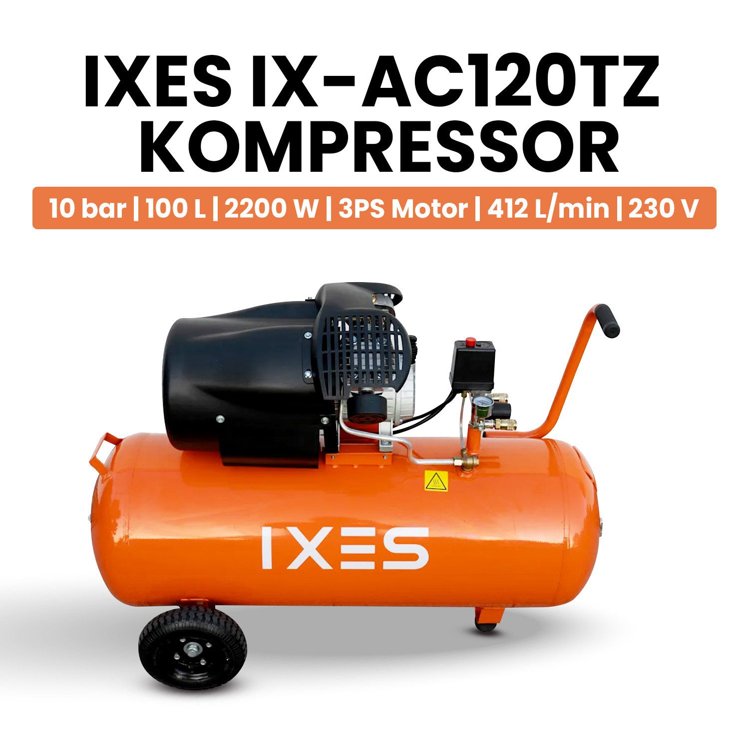 Scheppach Kompressor IXES Kompressor 100L Luftkompressor 10 bar Druckluft 3 günstig online kaufen