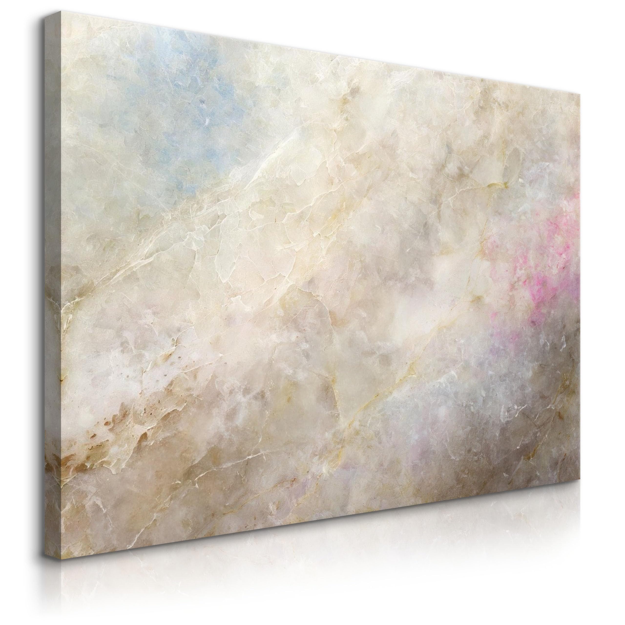 Muralo Leinwandbild Abstrakt – Leinwandbild Wandbild Kunstdruck Wohnzimmer, Abstrakt (1 St), Beton – Marmor, 30 x 20 cm, aufhängefertig