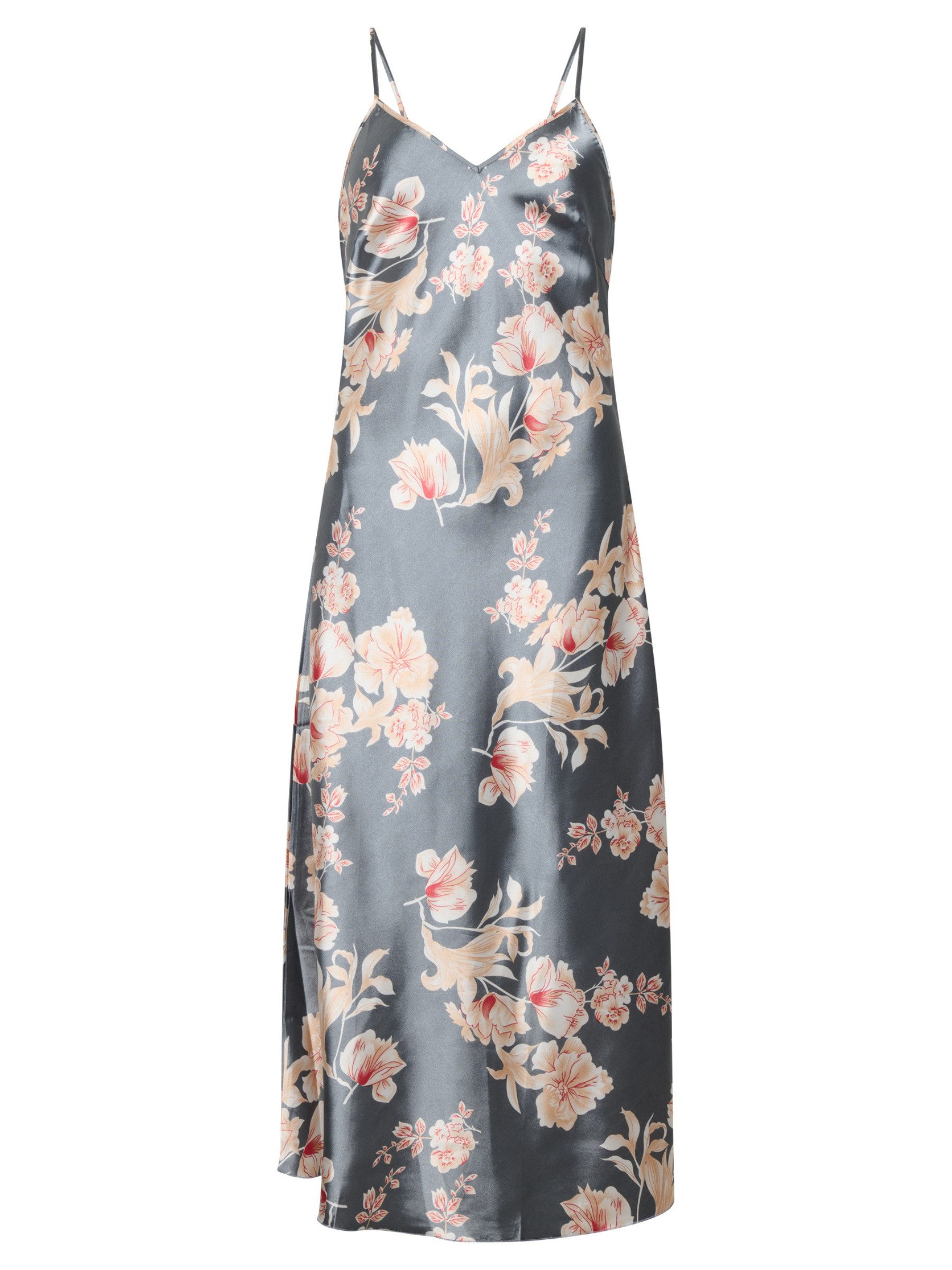 Orchibelle Schlafanzug Stilvolles Nachtkleid in Soft-Touch – Satin Maxiklei günstig online kaufen