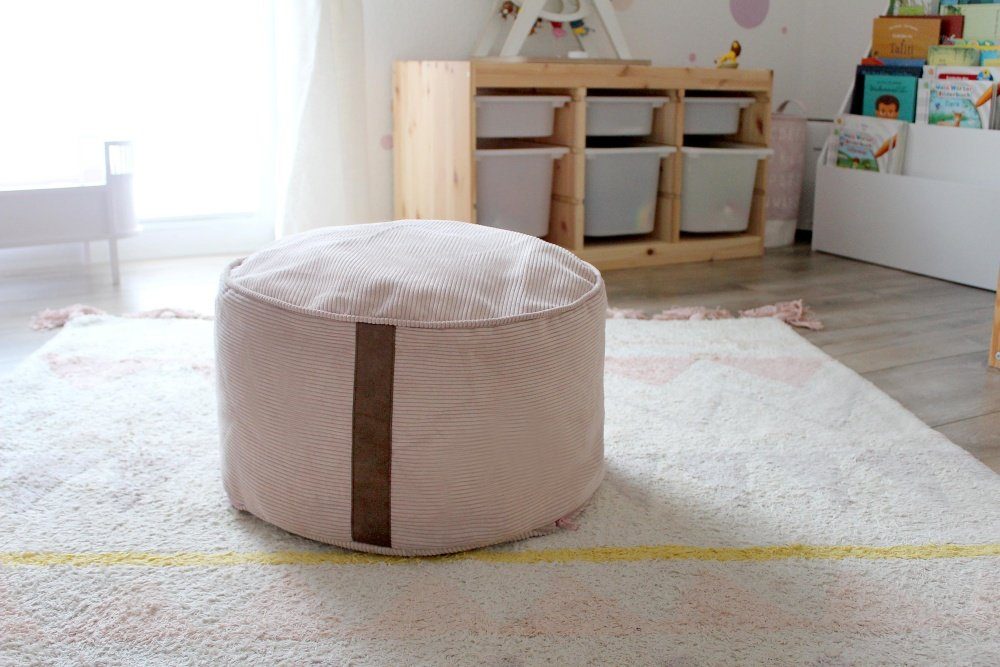 pushbag Sitzsack kids Drum XS corduroy, für Kinder, waschbar