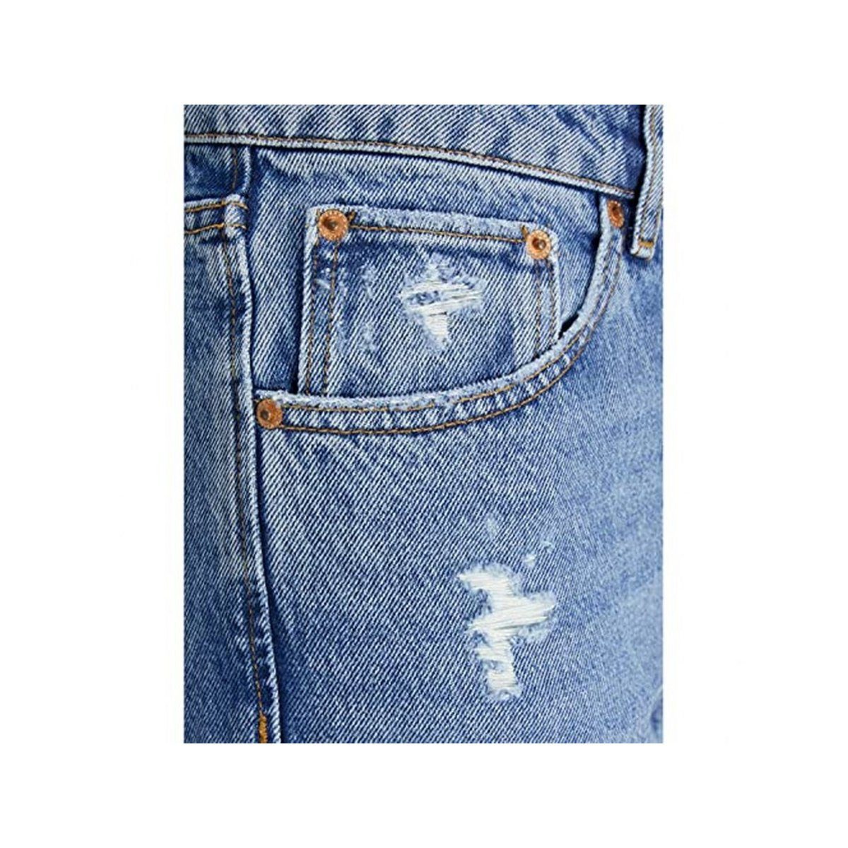 5-Pocket-Jeans mittel-blau & (1-tlg) Jones Jack