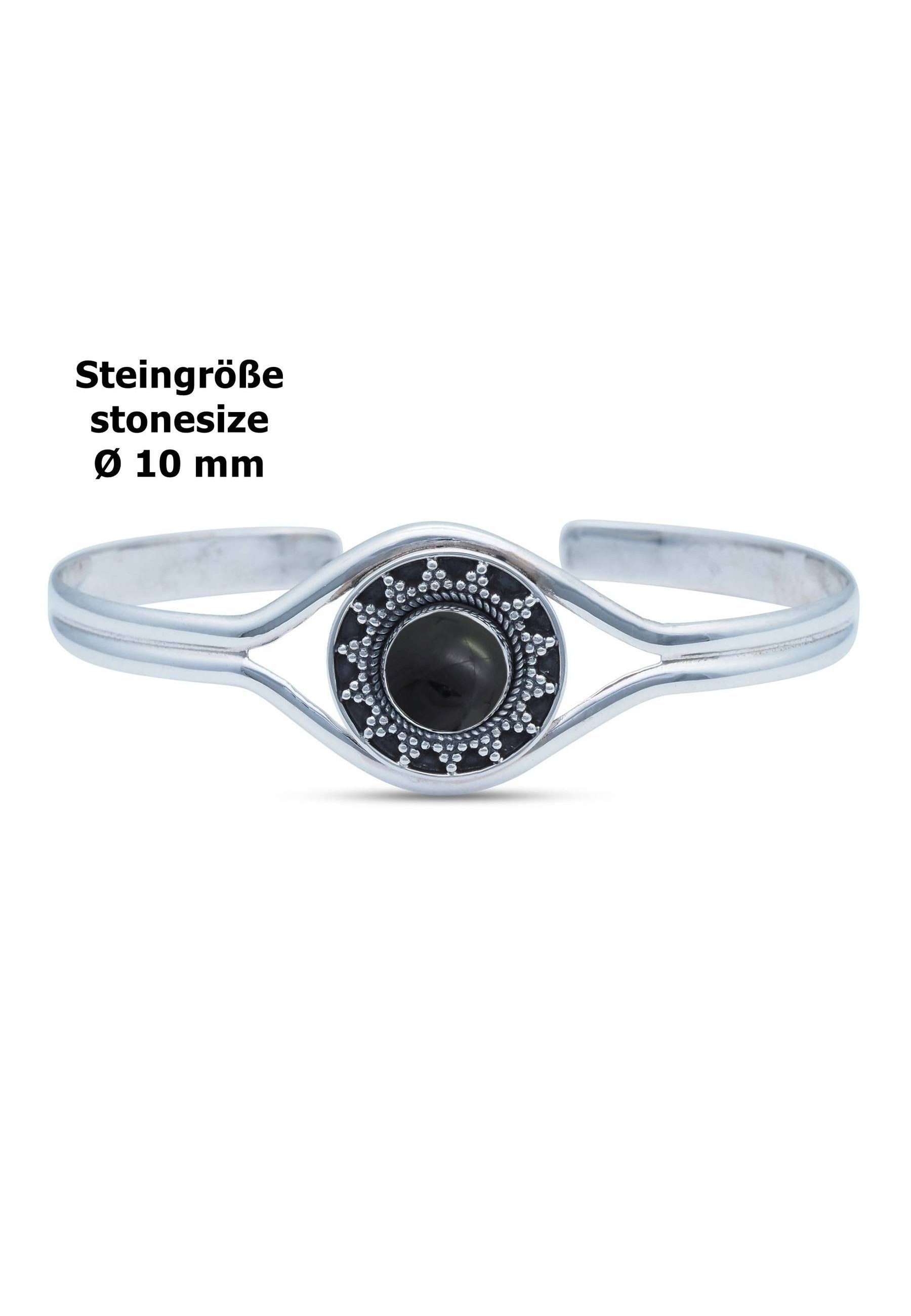 Armreif mantraroma 925er mit Silber Onyx