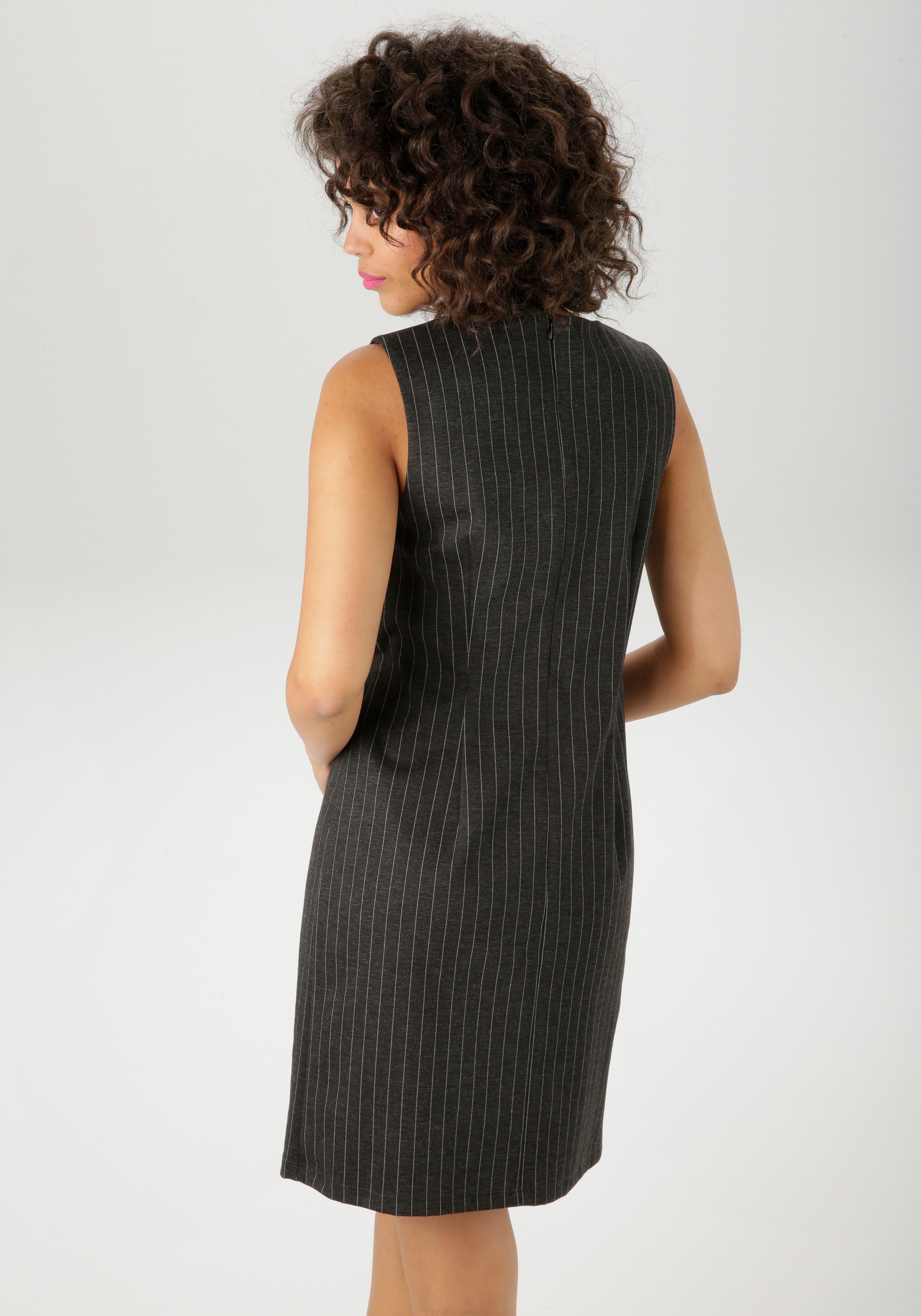 Aniston CASUAL Etuikleid im edlen Nadelstreifen-Dessin