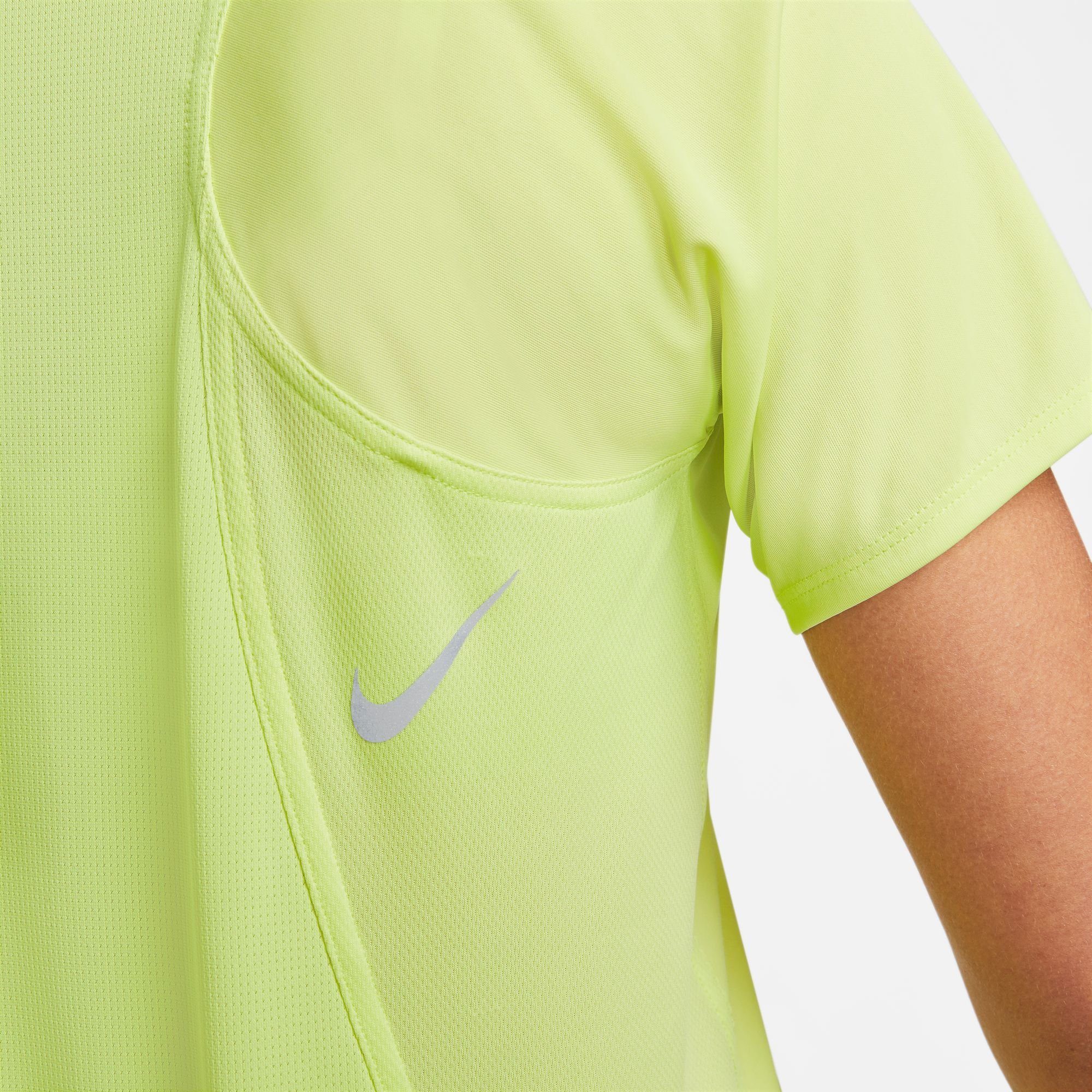 Nike Laufshirt TWIST/REFLECTIVE SILV DRI-FIT RUNNING LEMON SHORT-SLEEVE WOMEN'S LT RACE TOP