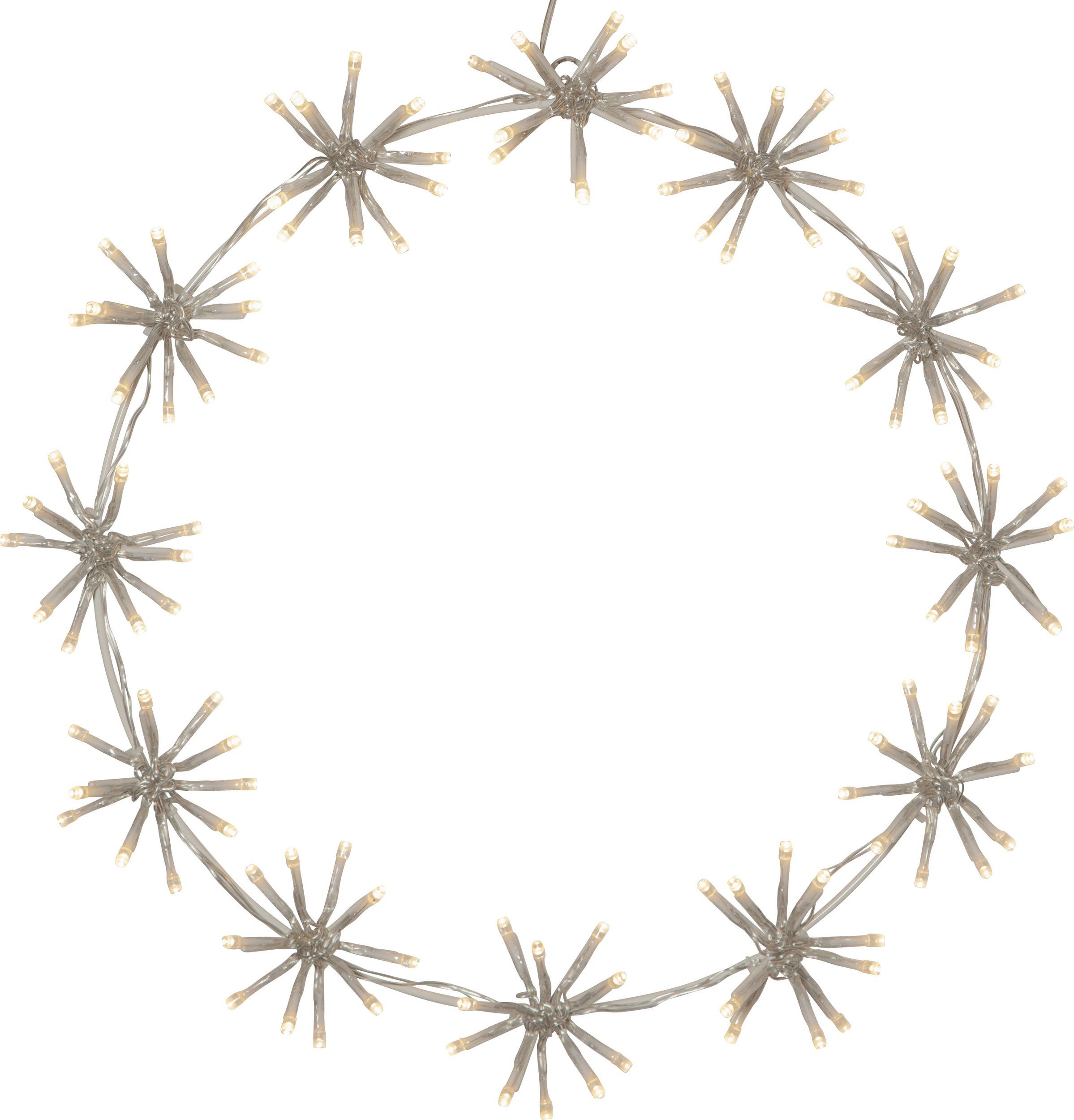 EGLO Dekoobjekt Flower ring, aus Stahl und Kunststoff, Weihnachtsbeleuchtung