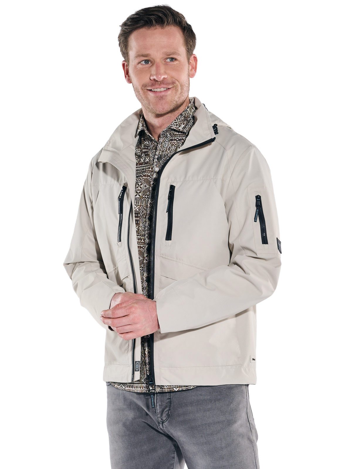 Engbers Kurzjacke Herren Funktionsjacke Wassersäule 3000, Beige