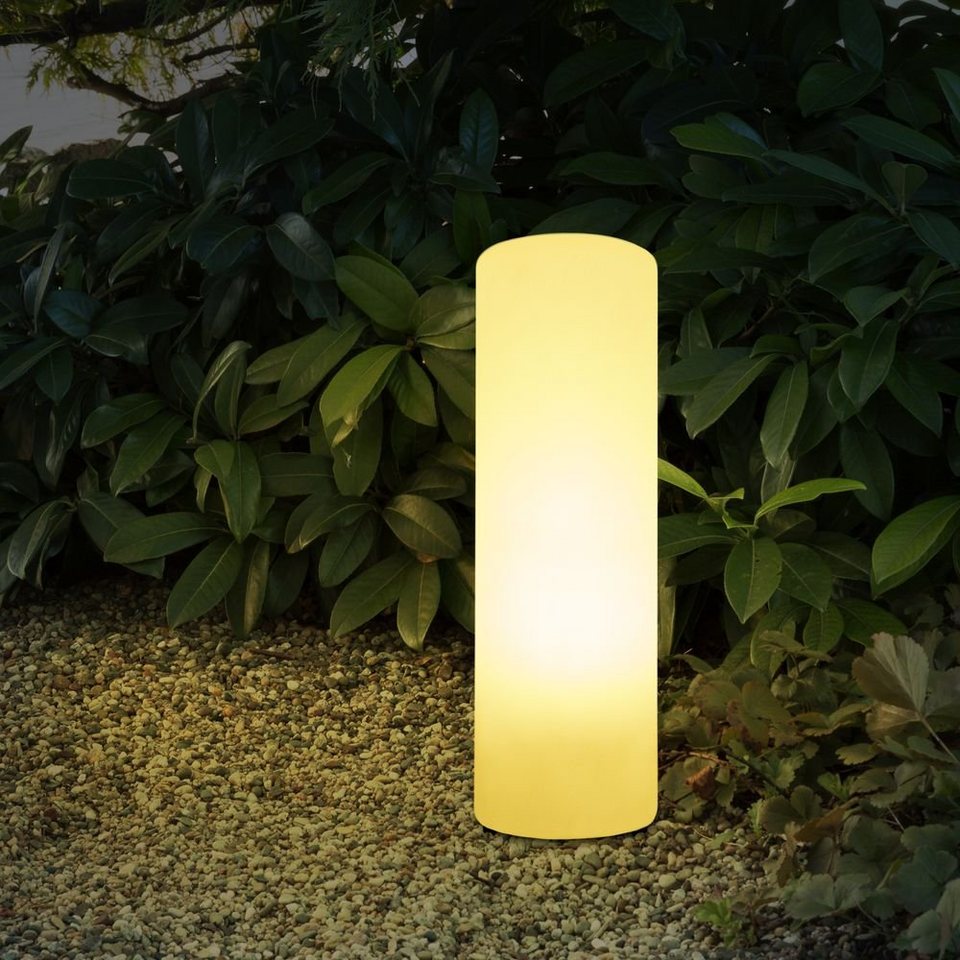 HEITRONIC Stehlampe Stehleuchten Mundan in Weiß E27 IP44 700mm, keine  Angabe, Leuchtmittel enthalten: Nein, warmweiss, Stehlampe, Standlampe