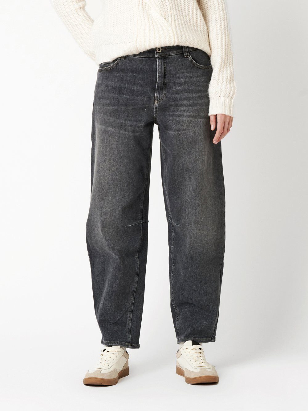 ROSNER Tapered-fit-Jeans Mara_375 (1-tlg) in Barrel-Fit