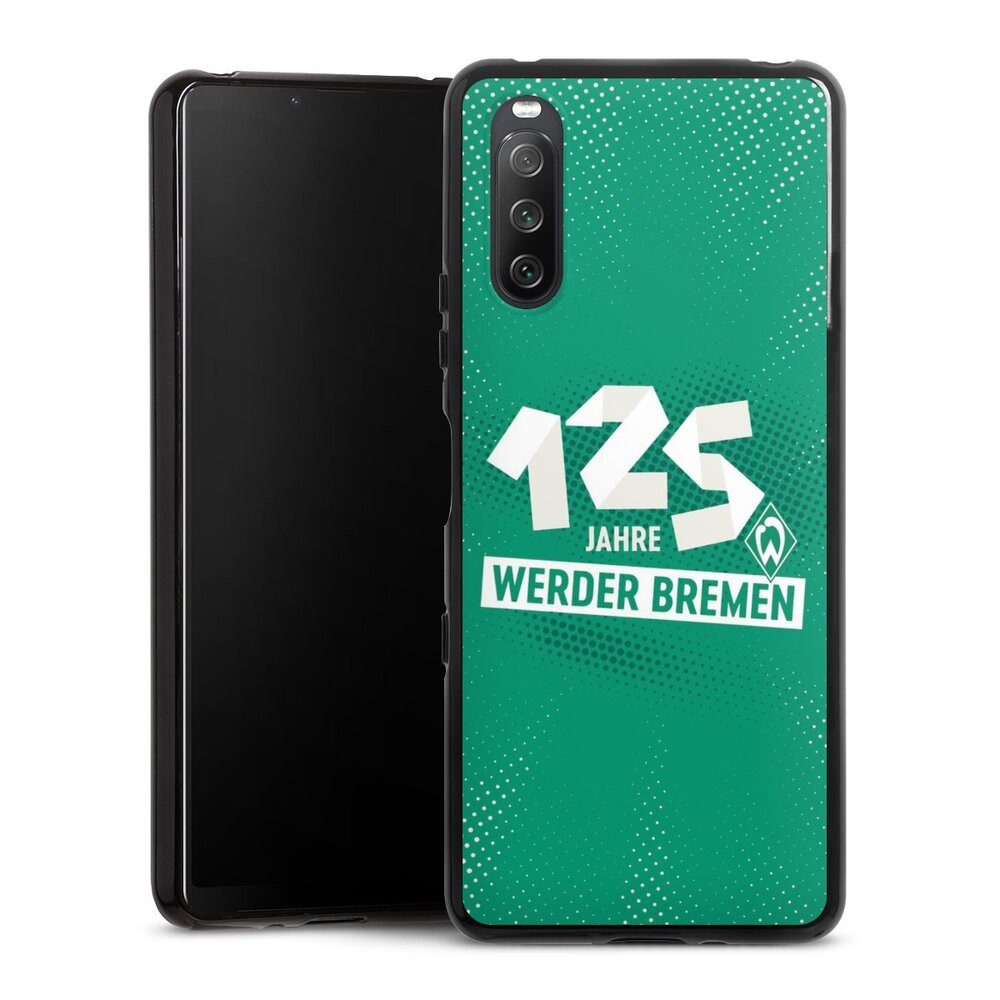 DeinDesign Handyhülle 125 Jahre Werder Bremen Offizielles Lizenzprodukt, Sony Xperia 10 III Silikon Hülle Bumper Case Handy Schutzhülle