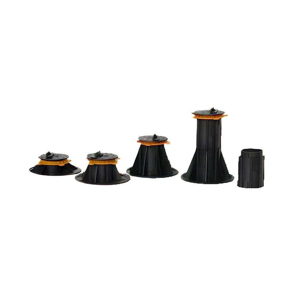 Terrassendielen 10 x Kunststoff Stellfüße / Stelzlager 45 - 70 mm Verstellbereich