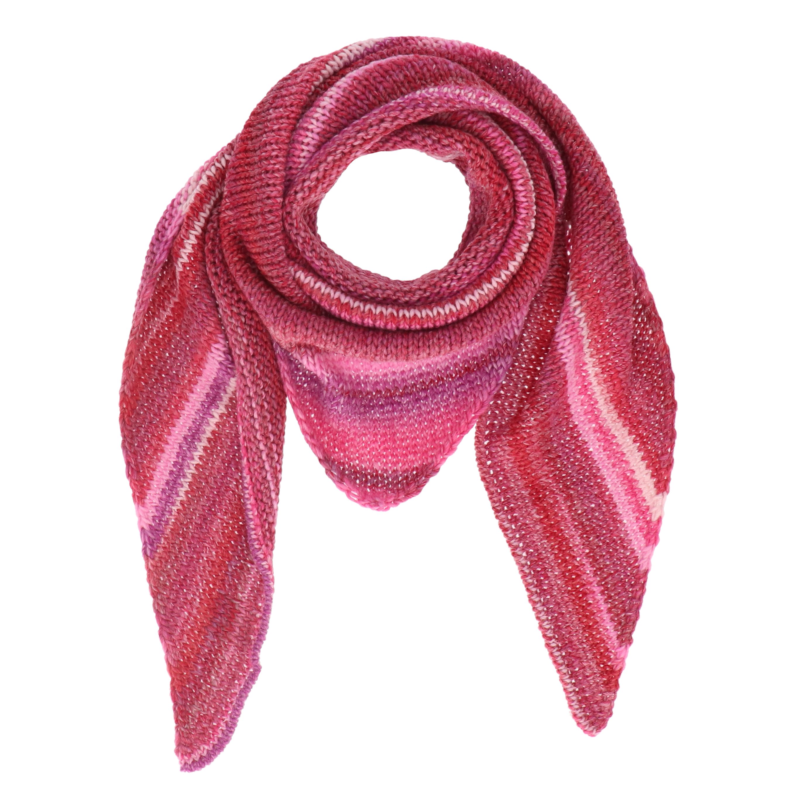 halsüberkopf Accessoires Strickschal Dreieckstuch mit Farbverlauf, Made in Germany!