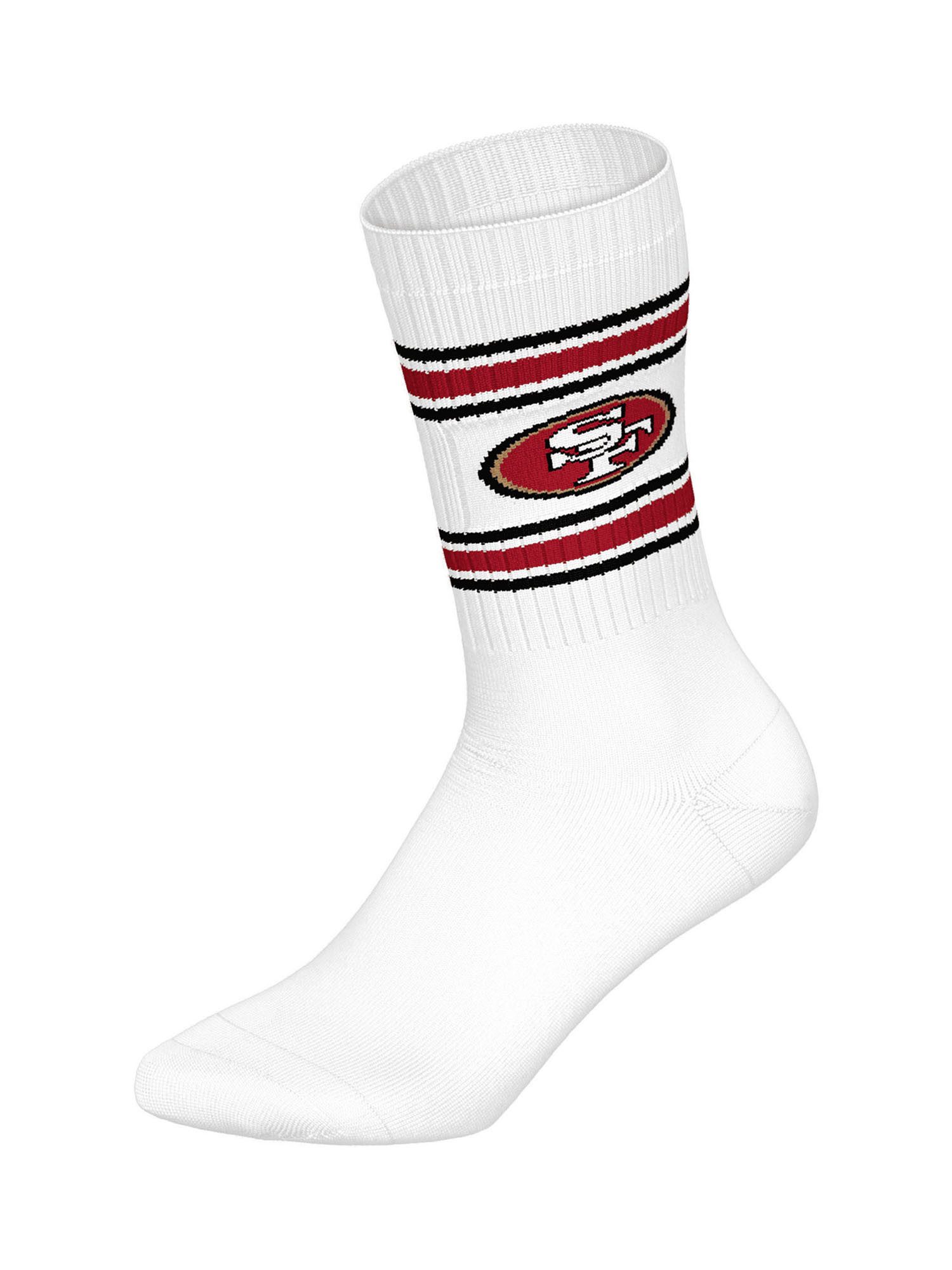 NFL Freizeitsocken San Francisco 49Ers Crew (6-Paar) Casual Socken, Alltagssocken, Bequeme Socken