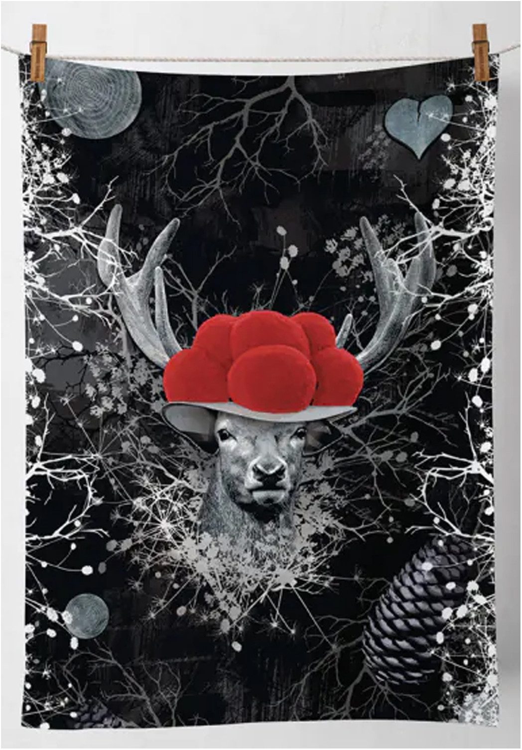 Ambiente® Geschirrtuch King of the Black Forest, (2-tlg., 2-teilig), Geschirrtücher ca.50x70cm Baumwolle