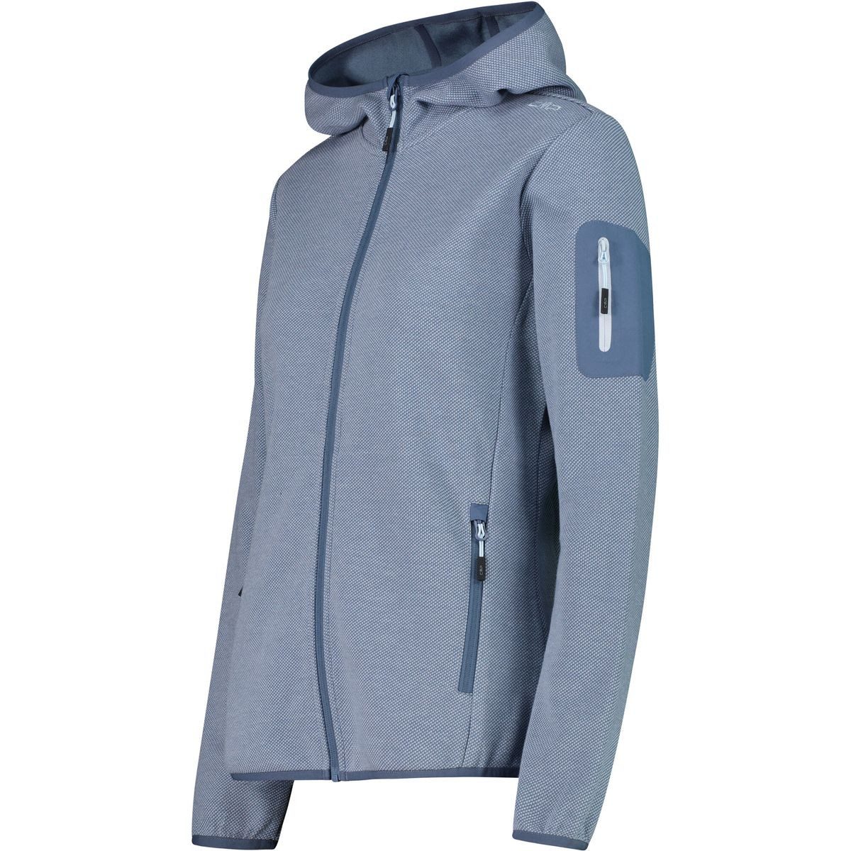 CMP Fleecejacke Woman Fleece Fleece Jacket FIX Hood Leichte, atmungsaktive Damen-Fleecejacke mit fixierter Kapuze und – Bild 2 von 3